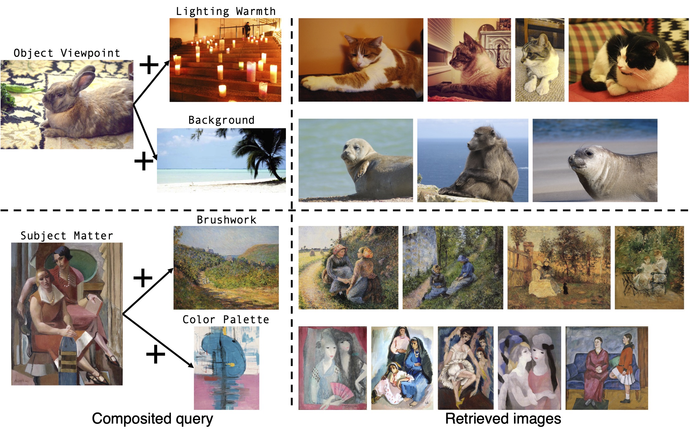 Compositional retrieval